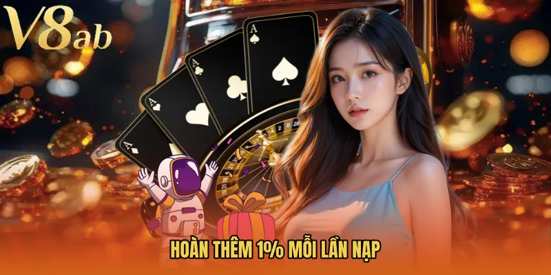Hoàn thêm 1% mỗi lần nạp